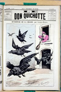 Cover von „The Don Quixote“, Nummer 271, Satirisch in Farben