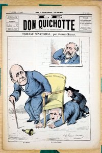 Cover von „The Don Quixote“, Nummer 309, Satirisch in Farben