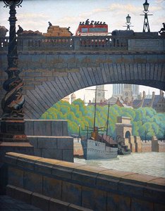 Alte Waterloo-Brücke von Charles Ginner