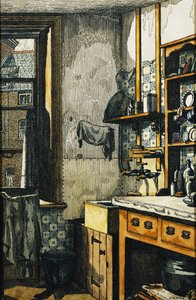 Die Ecke der Küche von Charles Ginner