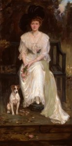 Mrs. Irene Watts, Gemälde von C.G. Anderson von Charles Goldsborough Anderson