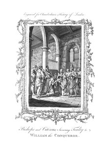 Bischöfe und Bürger schwören Wilhelm dem Eroberer Treue, ca. 1770