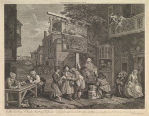 Wahlkampf um Stimmen, Platte II: Vier Drucke einer Wahl, 20. Februar 1757 von Charles Grignion