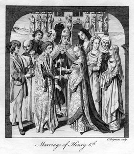 Hochzeit von Heinrich VI., 1445, 18. Jahrhundert von Charles Grignion