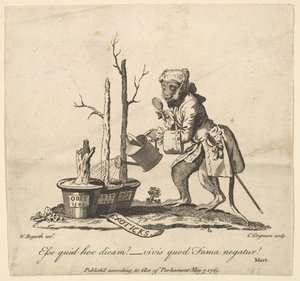 Schlussvignette zum Katalog der im Spring Garden ausgestellten Bilder, 7. Mai 1761 von Charles Grignion