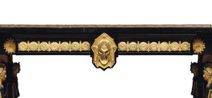 Napoleon III Tisch, entworfen von Jean Brandely, Marketerie von E. Varlot, Paris, ca. 1850-75 von Charles Guillaume Diehl