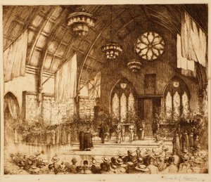 Königlicher Besuch in Dundee 1914 - Empfang in der Albert Hall