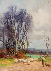 Blick von der Strathmartine Road, Downfield, Dundee von Charles Gustav Louis Phillips