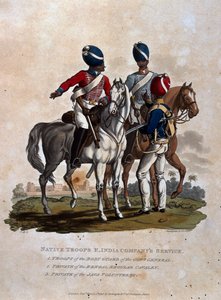 Einheimische Truppen, Dienst der Ostindien-Kompanie, Truppen der Leibgarde des Generalgouverneurs, Soldat der Bengalischen Regulären, aus 