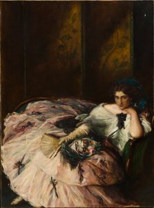 Erinnerung an einen internationalen Ball, Porträt von Miss Kathleen Bruce, 1907