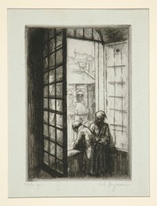 Ein Fenster des alten Hôtel-Dieu von Charles Heyman