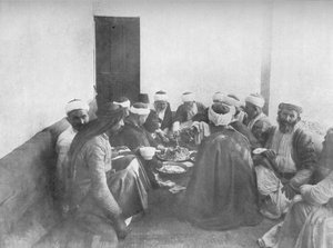 Eine Mahlzeit mit den Drusen, ca. 1913