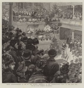 Große Demonstration zur Unterstützung der Londoner Krankenhäuser in Mr. Charrington