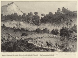Major Arnolds Strafexpedition durch die Schlucht von Akpara von Charles J. Staniland