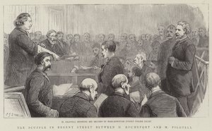 Die Schlägerei in der Regent Street zwischen M. Rochefort und M. Pilotell von Charles J. Staniland