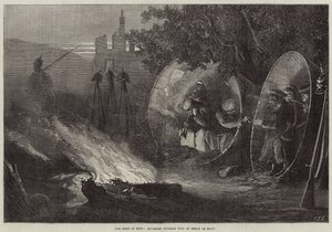 Die Belagerung von Metz, Fortgeschrittener preußischer Posten bei Mercy le Haut von Charles J. Staniland