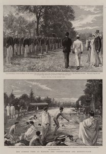 Das Sommersemester in Harrow, das Cricket-Feld und der Badeplatz von Charles J. Staniland