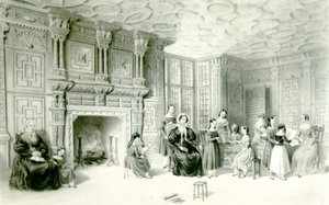 Das Schulzimmer im Campden House, ca. 1840