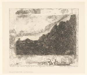 Felsige Landschaft mit Wegen und einem Fluss von Charles James Wright (signed by artist)