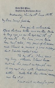 Brief an Francis G. Waugh, 30. Juni 1858 von Charles John Huffam Dickens