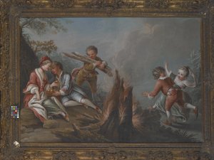Freuden des Winters von Charles Joseph Dominique Eisen