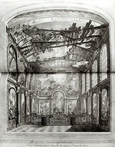 Dekoration der Kapelle des Hospice des Enfants Trouves in Paris, graviert von Etienne Fessard, ca. 1750 von Charles Joseph Natoire