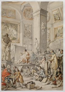 Lebensklasse an der Königlichen Akademie für Malerei und Bildhauerei, 1746 von Charles Joseph Natoire