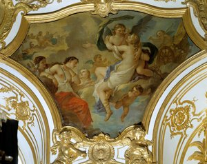 Psyche im Himmel von Amor entführt
