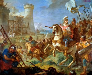 Belagerung der Stadt Arles durch Theoderich II., König der Westgoten von Charles Joseph Natoire