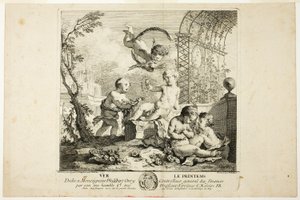 Frühling, Platte eins aus Die Vier Jahreszeiten von Charles Joseph Natoire