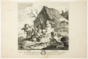 Winter, Platte vier aus Le Quatre Saisons von Charles Joseph Natoire