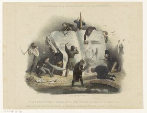 Persiflage auf die Zensur von Charles Joseph Traviès
