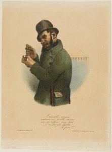 Der abscheuliche Attentäter betrachtet seinen schrecklichen Angriff... von Charles Joseph Traviès