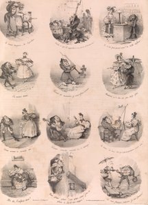 Zwölf satirische Vignetten Le Charivari, 10. Dezember 1832, 1. Dezember 1832 von Charles Joseph Traviès de Villers