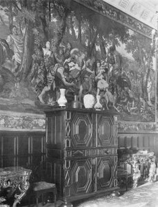 Der Atalanta-Wandteppich in der Eingangshalle von Charles Latham