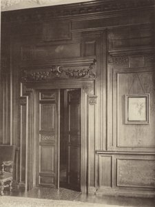Thorpe Hall, Grantham, Tür und Vertäfelung im Speisesaal von Charles Latham