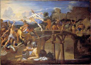 Horatius Cocles verteidigt die Brücke von Charles Le Brun