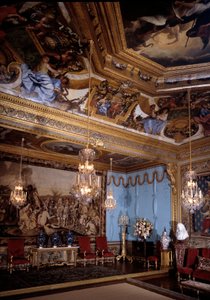 Der Salon der Musen, Schloss Vaux-Le-Vicomte von Charles Le Brun