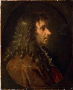 Molière (Profilporträt von Jean-Baptiste Poquelin (1622-1673). Gemälde, um 1660.