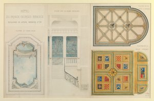 Projekt für das Hotel von Prinz Georges Bibesco von Charles Le Coeur
