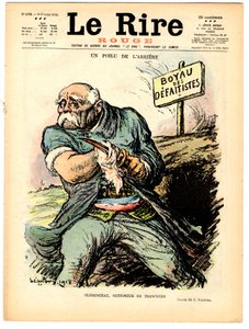Cover von „Das rote Lachen“, Satirisch in Farben