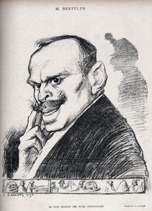 Dreyfus-Affäre - Der gebildetste Untersuchungsrichter - Paul Bertulus 1851-1917 - französischer Magistrat - Karikatur von Charles Leandre (1862-1934) in „Le Rire“ Nummer 197 von 1898 von Charles Leandre