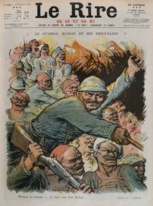 General Charles Mangin und seine Untergebenen, ein Schwarzer ist so gut wie zwei Boches, Titelillustration aus 