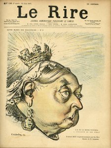 Illustration von Charles Leandre (1862-1934) für das Titelblatt von Le Rire von Charles Leandre