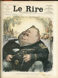 Illustration von Charles Leandre (1862-1934) für das Cover von Le Rire, Nr. 418