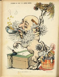 Illustration von Charles Leandre (1862-1934) in Le Rire, 09/04/04 - Antisemitismus, Silber - Meyer Arthur von Charles Leandre