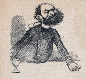 Leon Bourgeois (1851-1925) französischer Staatsmann - Gravur in „Our Dear Sovereign“ von Paul Bosq - Illustration von Charles Leandre (1862-1934) 1898