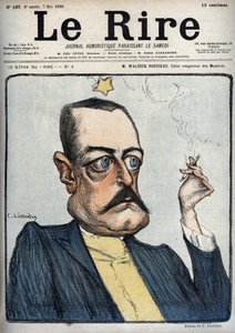 M. Waldeck-Rousseau zukünftiger Kaiser der Moderaten - Karikatur von Pierre Waldeck-Rousseau (1846-1904) von Charles Léandre (1862-1934) in 