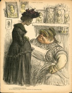 Der Butterteller, Satirisch in Farben von Charles Leandre