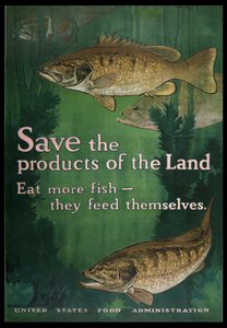 Rettet die Produkte des Landes, esst mehr Fisch, 1914-18